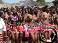 Zulu women wearing beaded belts