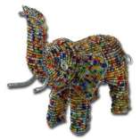 African beaded wire Elephant