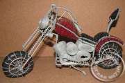 African handmade wire Harley Davidson-beaded