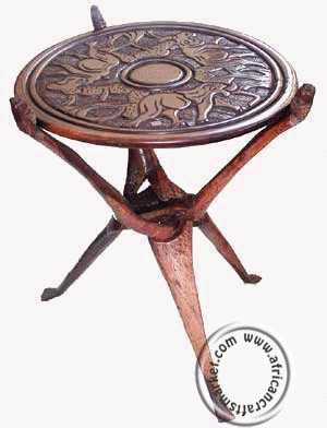 African interwoven table