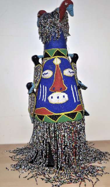 Yoruba beaded crown