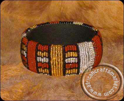 African Zulu necklace - brown