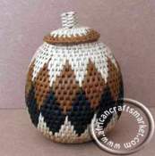 African grass basket pot