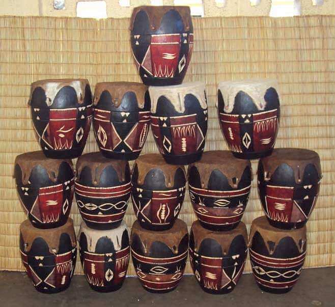 African Zulu /Swazi drums small