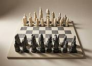 African Kisii Soapstone Chess Set