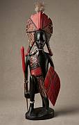 African wood Masai Mare warrior