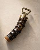 African handcrafted animal horn bottle openes African handcrafted animal horn bottle openes