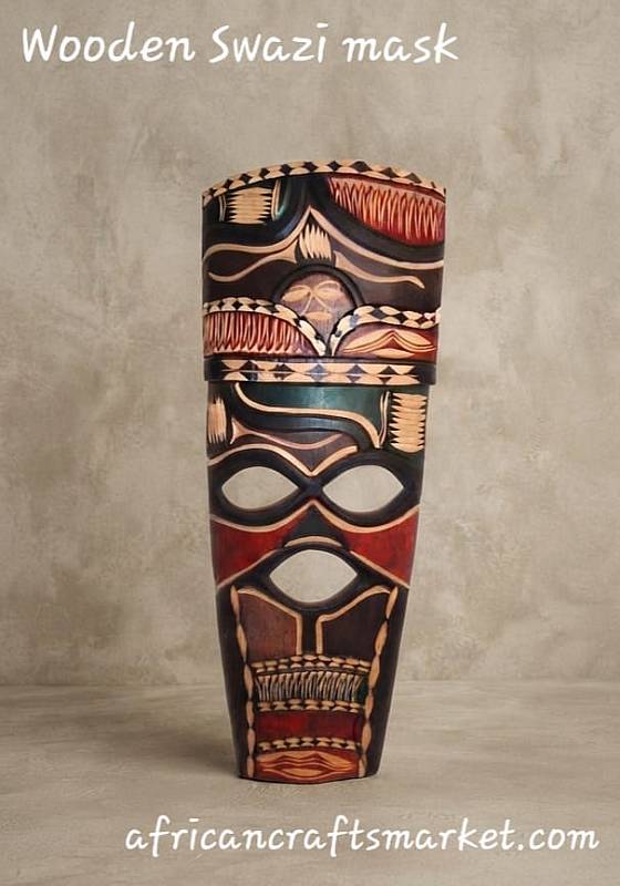 African colourful Swazi mask African colourful Swazi mask
