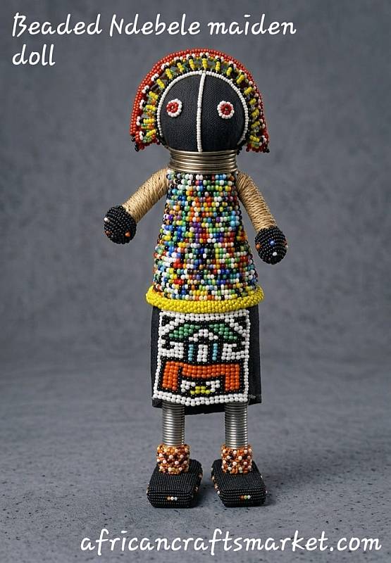 African Ndebele maiden doll