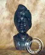 African Shona stone female busts