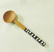 African Wood  Bone Handle Spoons