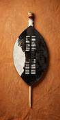Handcrafted Zulu ceremonial shield used in traditional dances, weddings, and cultural celebrations