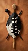 African 45 cm Zulu Cowhide Shield