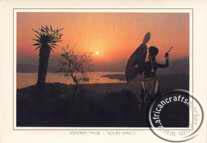 Zulu warrior sunset