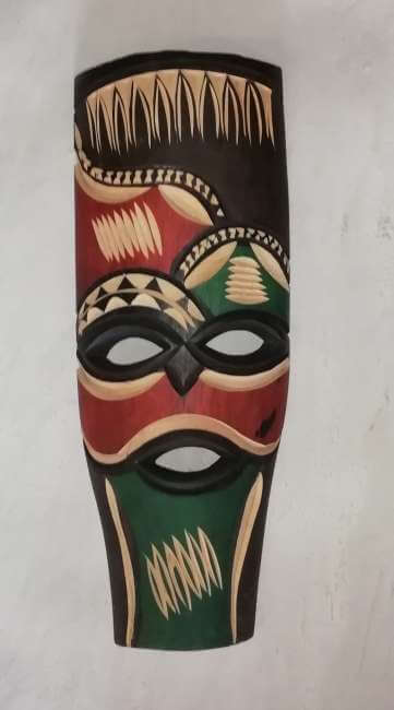 African colourful Swazi mask